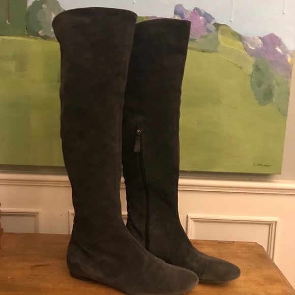 Sebastian Milano Over the Knee Suede Boots - Picture 3 of 14